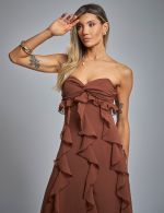 Vestido Longo Marrom Andreia