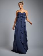 Vestido Longo Azul Marinho Andreia