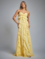 Vestido Longo Amarelo Andreia