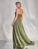 Vestido Longo Verde Oliva Antonella