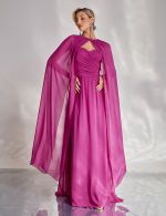 Vestido Longo Fucsia Antonella