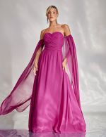 Vestido Longo Fucsia Antonella