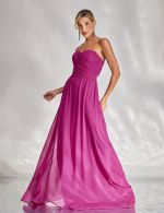 Vestido Longo Fucsia Antonella