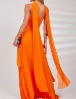 Echarpe Laranja em Chiffon