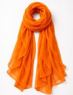 Echarpe Laranja em Chiffon