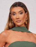 Echarpe Verde Oliva em Chiffon