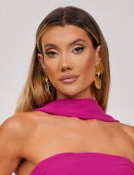 Echarpe Fucsia em Chiffon