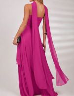 Echarpe Fucsia em Chiffon