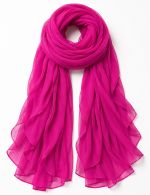 Echarpe Fucsia em Chiffon