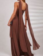Echarpe Marrom em Chiffon