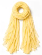 Echarpe Amarela em Chiffon