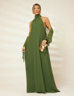 Vestido Longo Verde Oliva Isadora