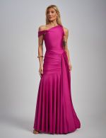 Vestido Longo Fucsia Eliza