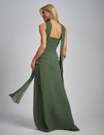 Vestido Longo Verde Oliva Grazi
