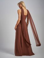 Vestido Longo Marrom Grazi