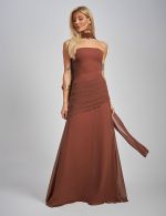 Vestido Longo Marrom Grazi