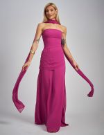 Vestido Longo Fucsia Grazi