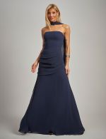 Vestido Longo Azul Marinho Grazi