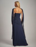 Vestido Longo Azul Marinho Grazi