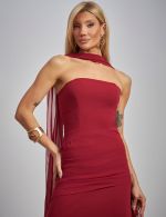 Vestido Longo Marsala Grazi