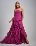 Vestido Longo Fucsia Georgia
