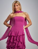 Vestido Longo Fucsia Georgia