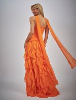 Vestido Longo Laranja Georgia