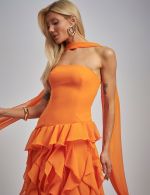 Vestido Longo Laranja Georgia