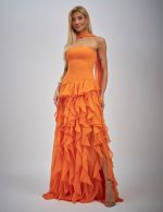 Vestido Longo Laranja Georgia