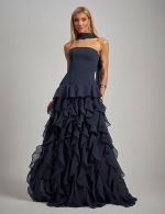 Vestido Longo Azul Marinho Georgia