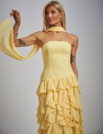 Vestido Longo Amarelo Georgia