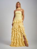 Vestido Longo Amarelo Georgia