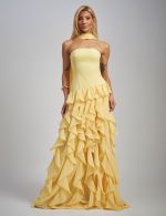 Vestido Longo Amarelo Georgia