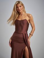Vestido Longo Marrom Suzi