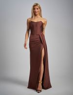 Vestido Longo Marrom Suzi
