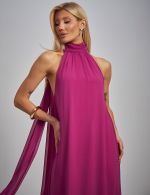 Vestido Longo Fucsia Isadora