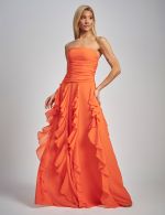 Vestido Longo Laranja Forte Laura