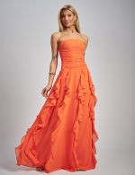 Vestido Longo Laranja Forte Laura