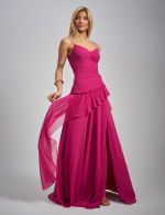 Vestido Longo Fucsia Angelica