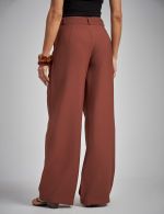 Calça Alfaiataria Marrom Madu