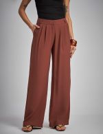 Calça Alfaiataria Marrom Madu