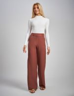 Calça Alfaiataria Marrom Erika