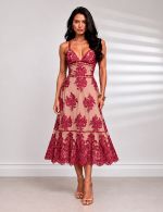 Vestido Midi Marsala Luciana