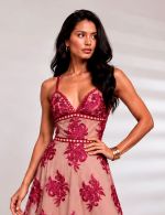 Vestido Midi Marsala Luciana
