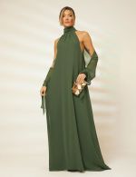Vestido Longo Verde Oliva Isadora