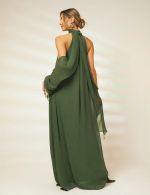 Vestido Longo Verde Oliva Isadora