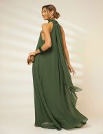 Vestido Longo Verde Oliva Isadora