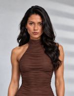 Vestido Longuete Marrom Nayara