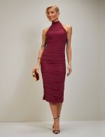 Vestido Midi Marsala Nayara