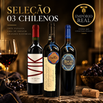 Vinho Combo 3 Ultra Premium Chilenos | Super Oferta